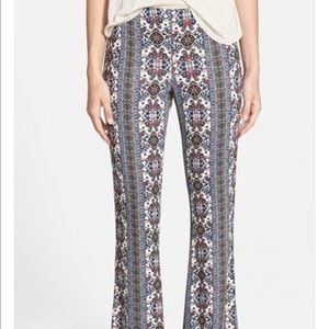 H.I.P. mixed pattern flare pants